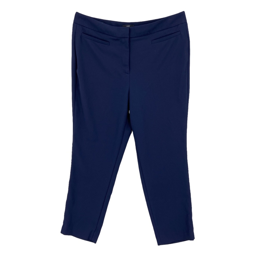 J CREW 365 French Girl Slim Crop Pants Blue